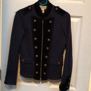 Military style short blazer